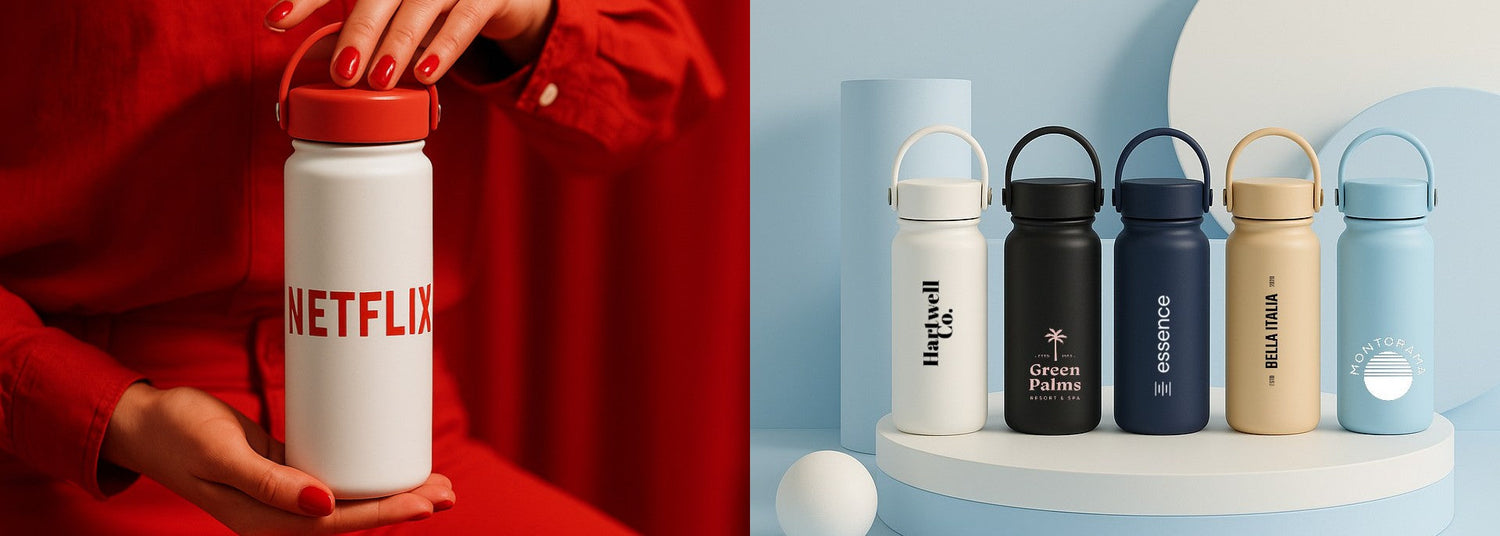 advertising water bottles