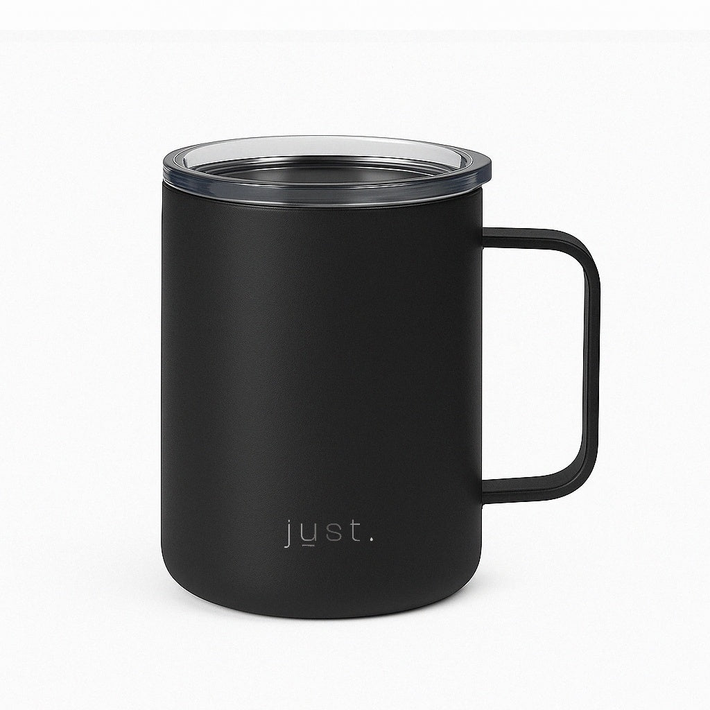 Black Stainless Steel Camp Mug 12oz