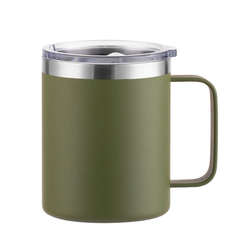 coffee mugs with company logo in green