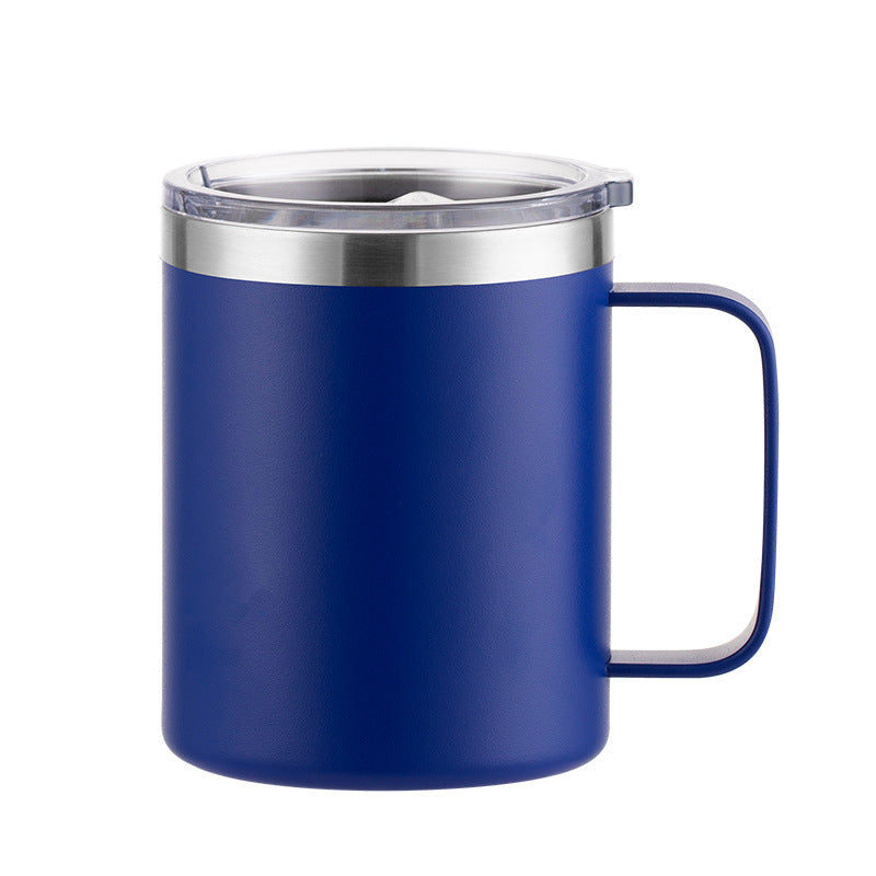 coffee mugs with company logo in blue