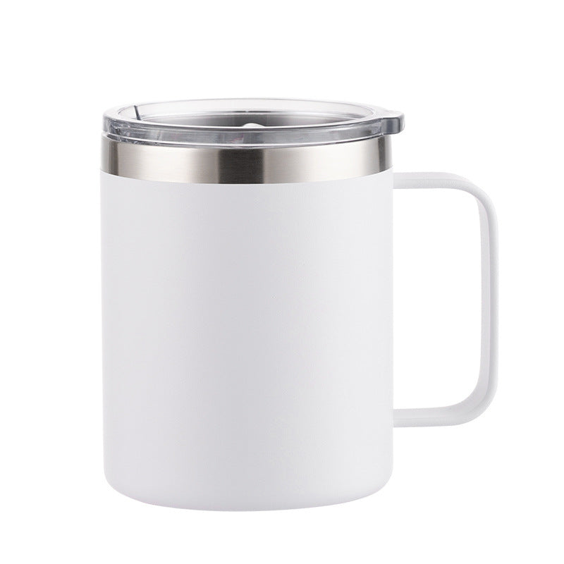 coffee mugs with company logo in white