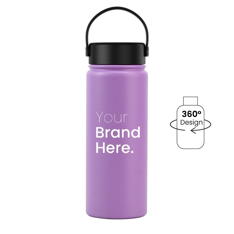 Dark pink 550ml 18oz custom reusable water bottle