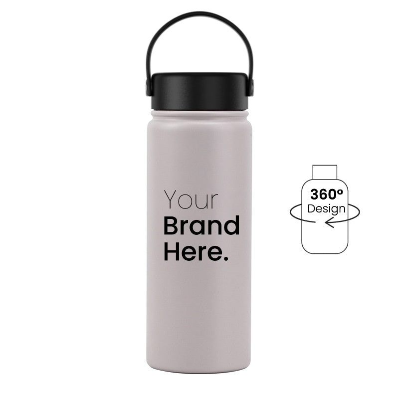 Grey 550ml 18oz custom reusable water bottle