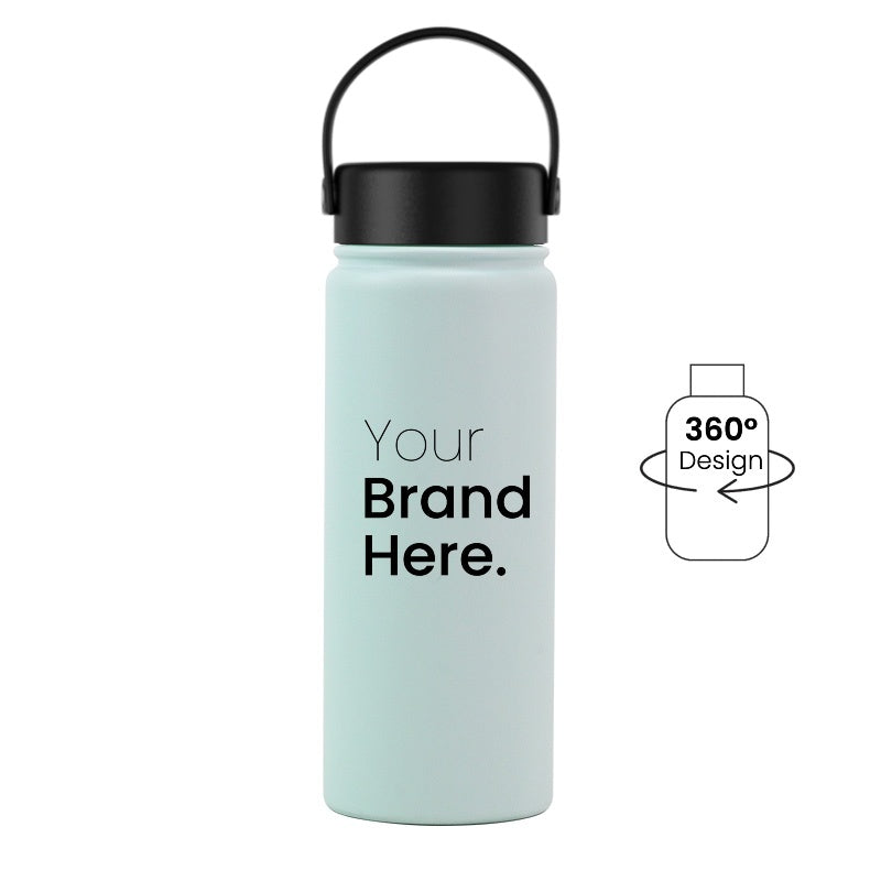 Mint green 550ml 18oz custom reusable water bottle