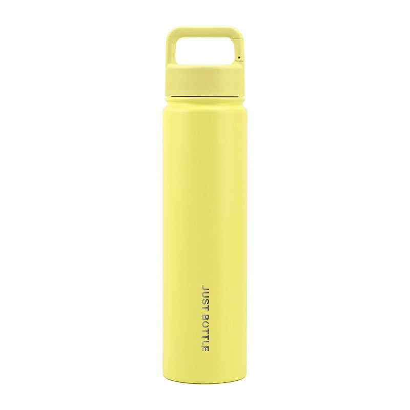 Metal water bottle with company logo in bright yellow - 750ml (25oz) - Just Bottle Tall Clipper Bottle