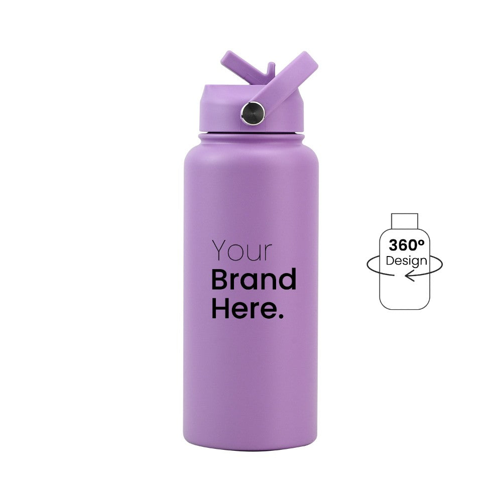 Dark pink 950ml (32oz) Custom Straw Water Bottle