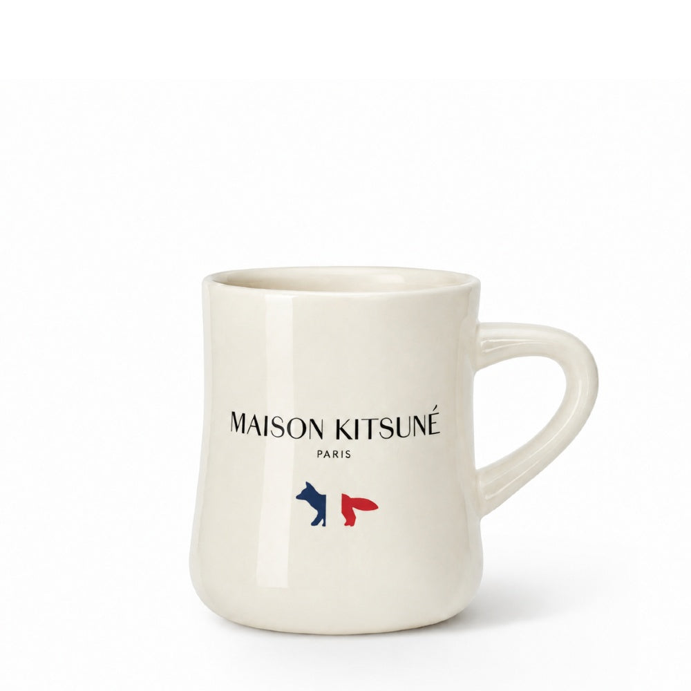400ml classic diner mug with custom logo, front view on a white background