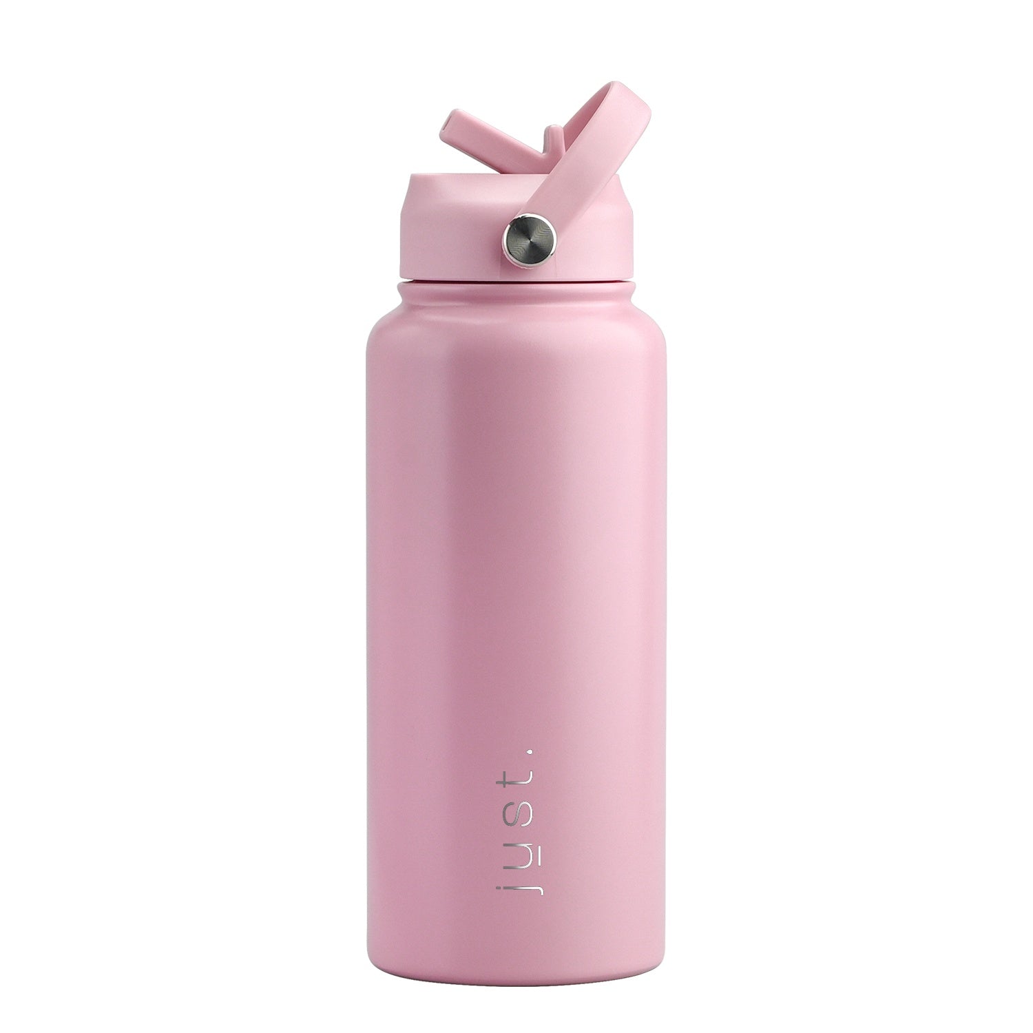 Pink 950ml 32oz custom stainless steel water bottle with straw lid and company logo – Just Bottle Jumbo Pioneer
