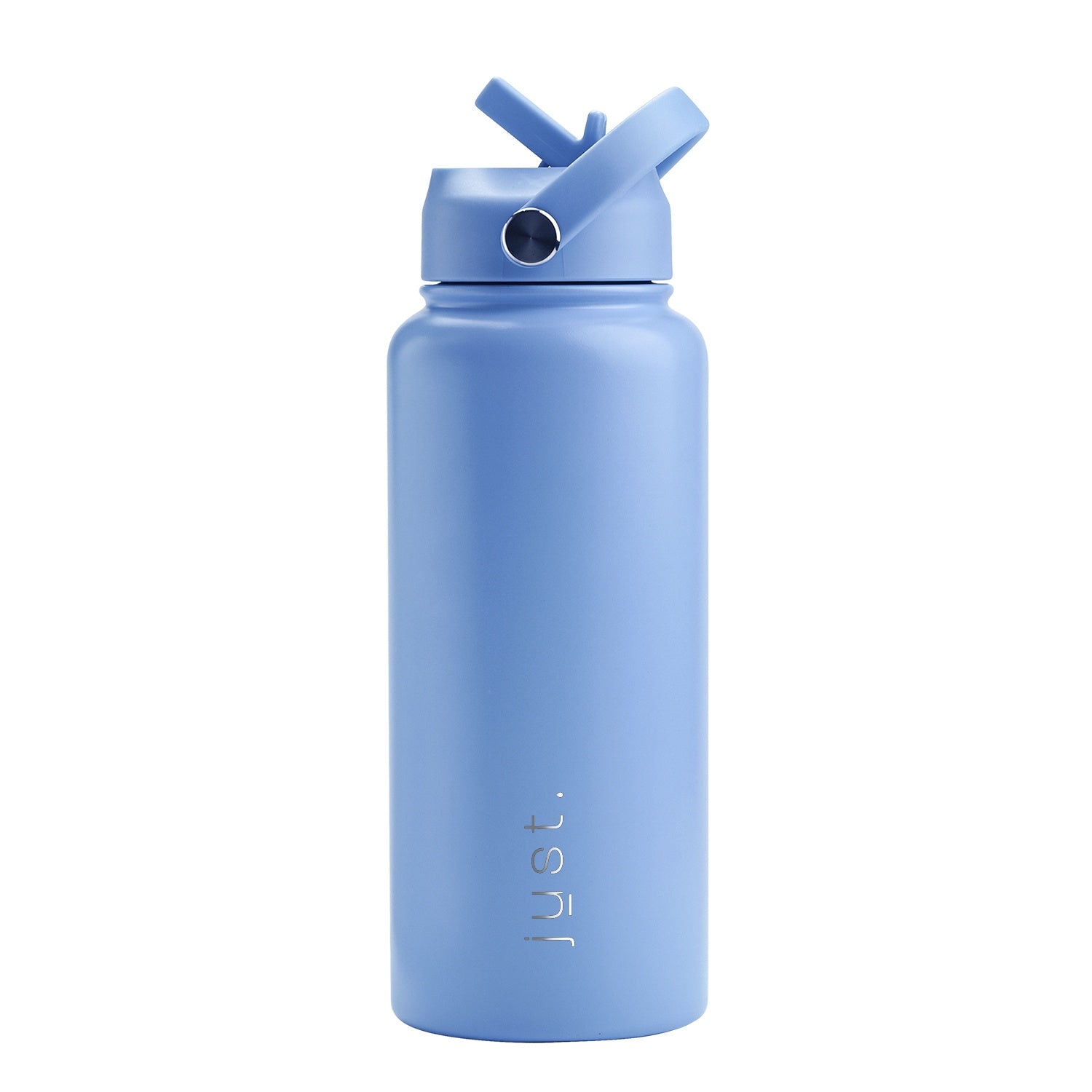 Light blue 950ml 32oz custom stainless steel water bottle with straw lid and company logo – Just Bottle Jumbo Pioneer