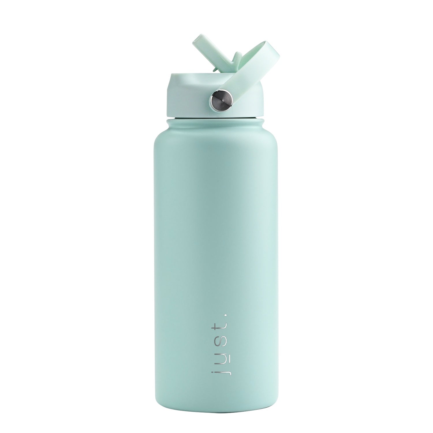 Mint green 950ml 32oz custom stainless steel water bottle with straw lid and company logo – Just Bottle Jumbo Pioneer