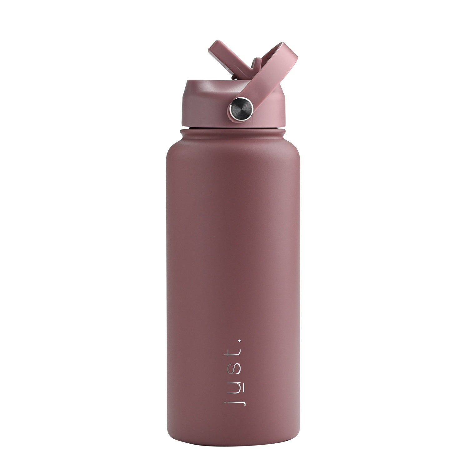 Brown 950ml 32oz custom stainless steel water bottle with straw lid and company logo – Just Bottle Jumbo Pioneer