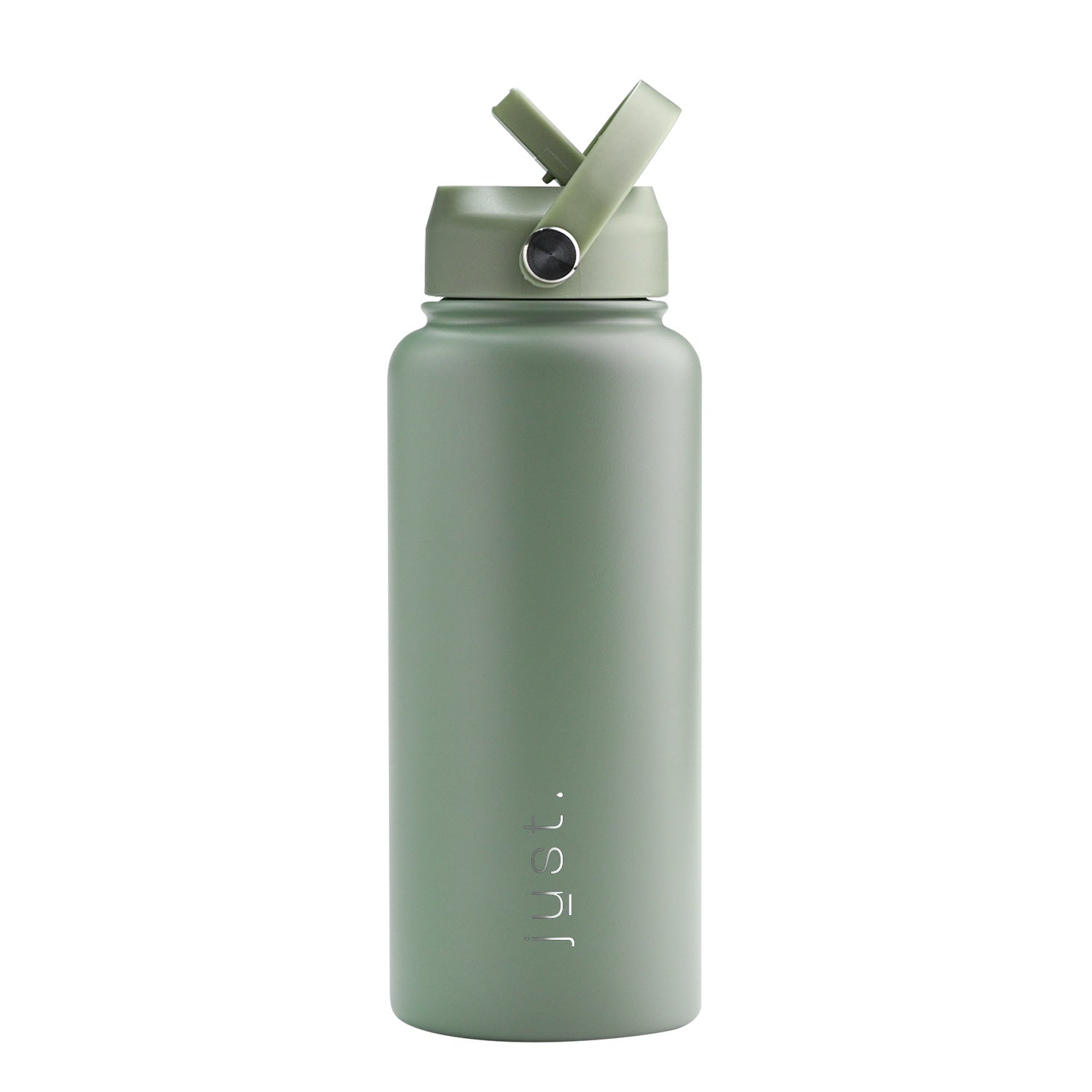 Green 950ml 32oz custom stainless steel water bottle with straw lid and company logo – Just Bottle Jumbo Pioneer