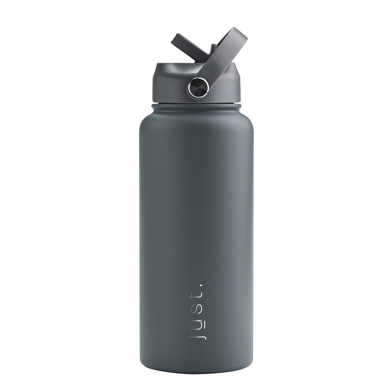 Grey 950ml 32oz custom stainless steel water bottle with straw lid and company logo – Just Bottle Jumbo Pioneer