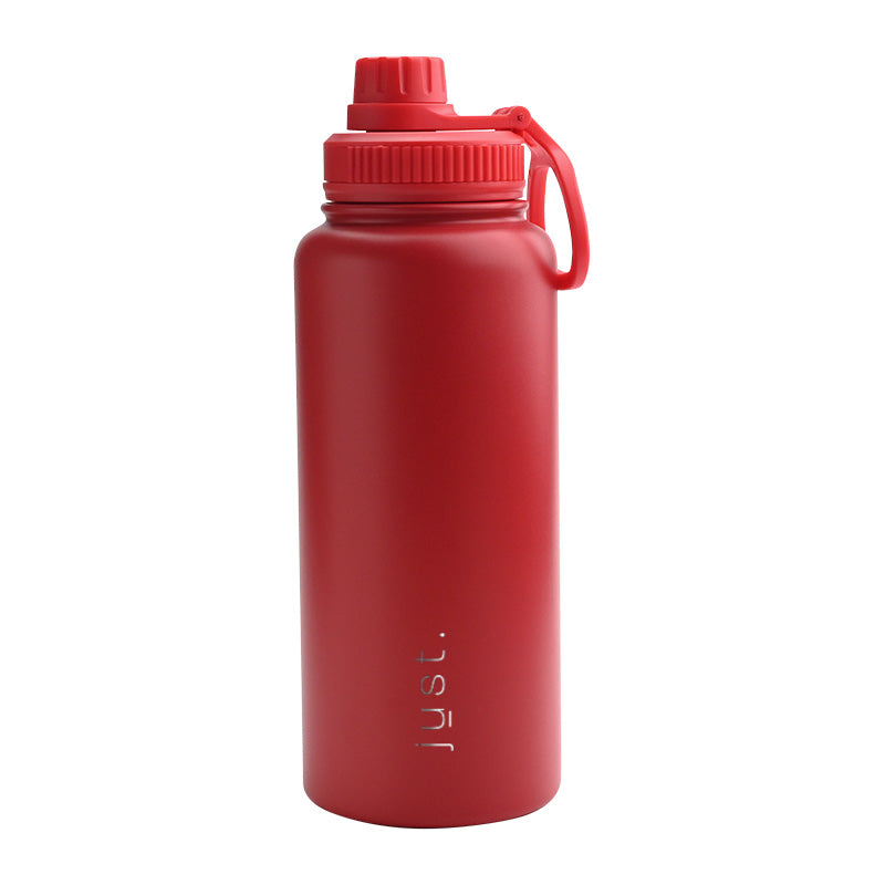Red 950ml 32oz company logo stainless steel water bottle with small cap lid – Just Bottle Jumbo Urban
