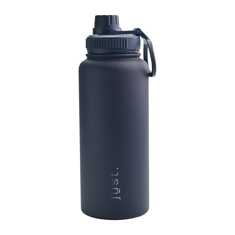 Dark blue 950ml 32oz company logo stainless steel water bottle with small cap lid – Just Bottle Jumbo Urban