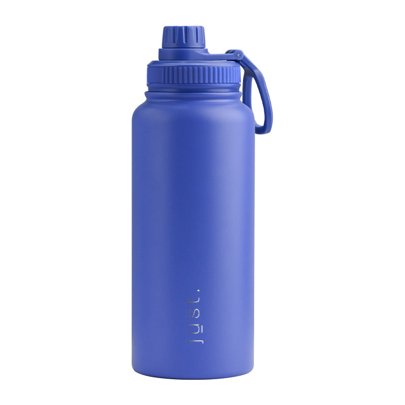 Bright blue 950ml 32oz company logo stainless steel water bottle with small cap lid – Just Bottle Jumbo Urban