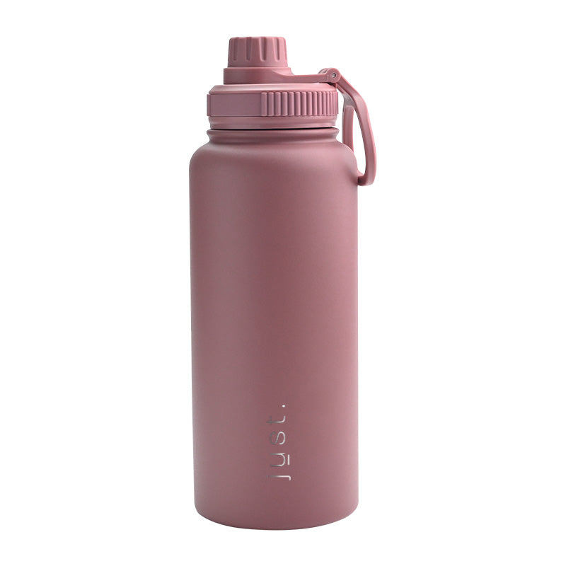 Brown 950ml 32oz company logo stainless steel water bottle with small cap lid – Just Bottle Jumbo Urban