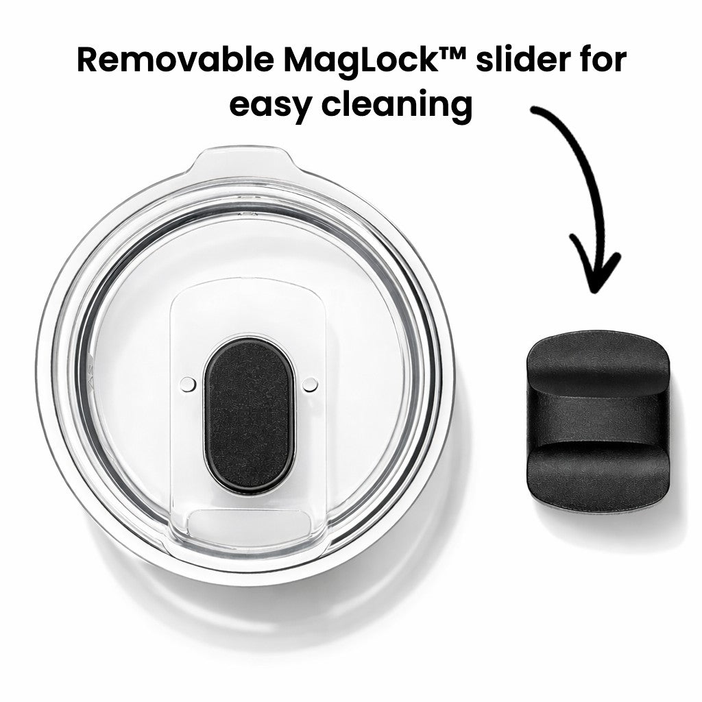Removable magnetic lid slider