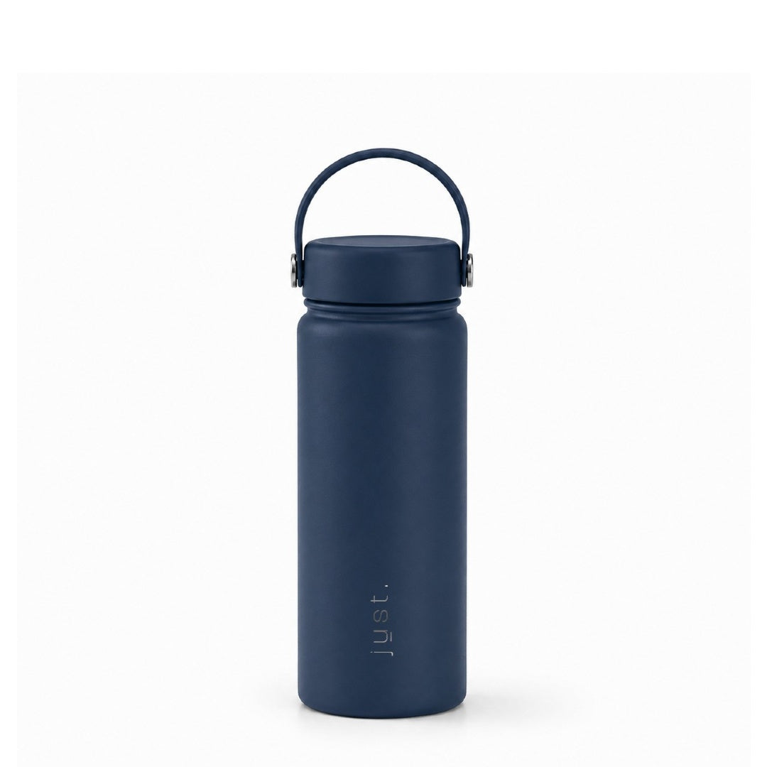 Navy blue 16oz stainless steel water bottle - Just Bottle
