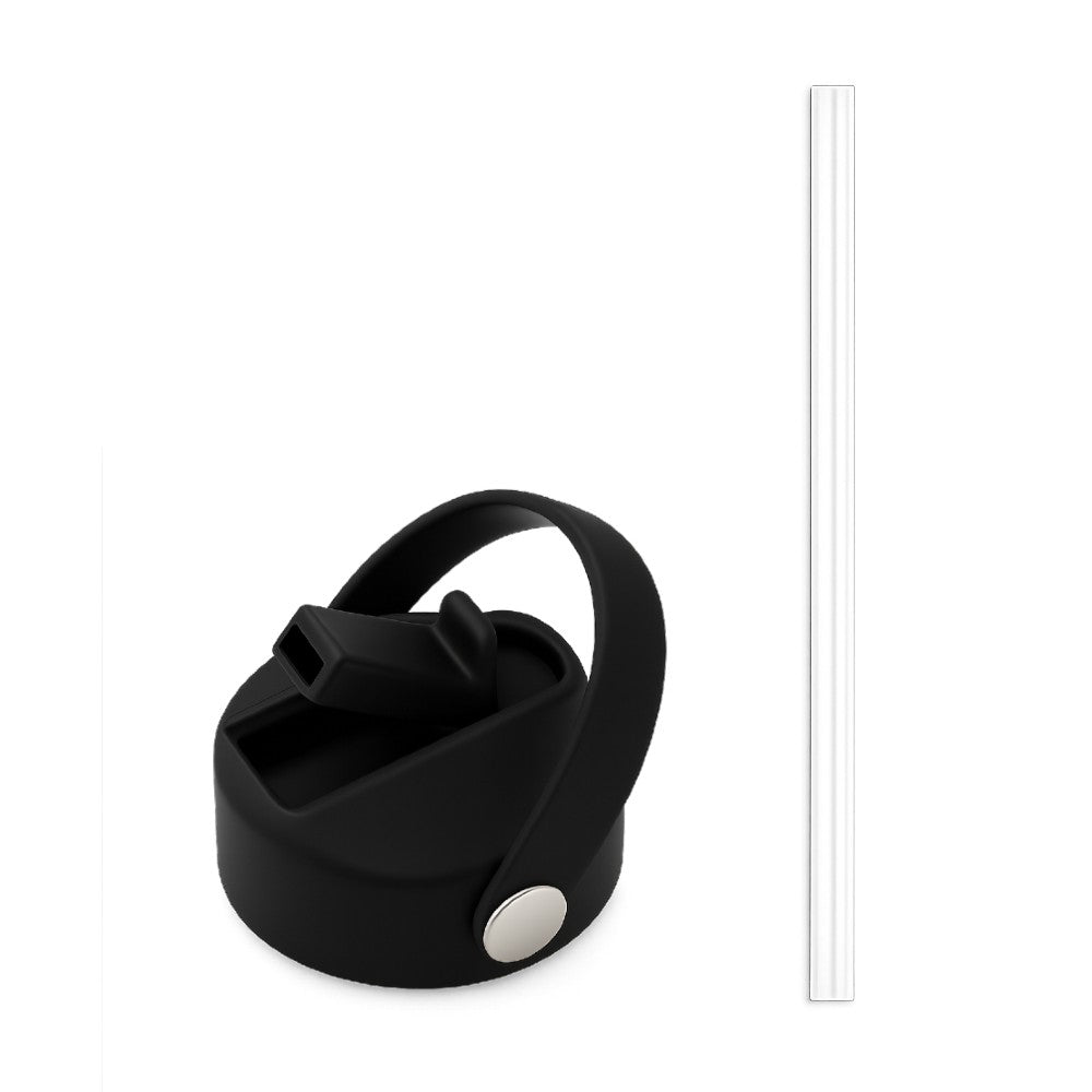 Lid with straw detail for custom straw lid bottles