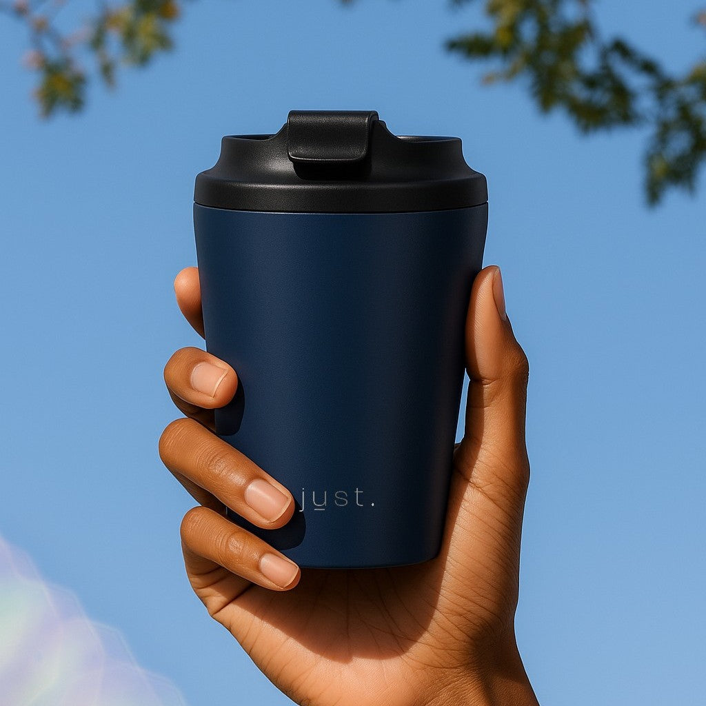 coffee travel mug made from recyclable stainless steel