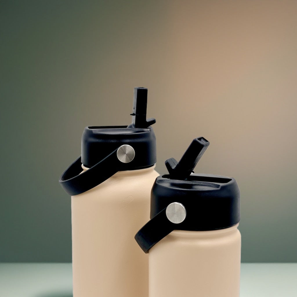 Replacement Black Straw Lid for reusable Water Bottle