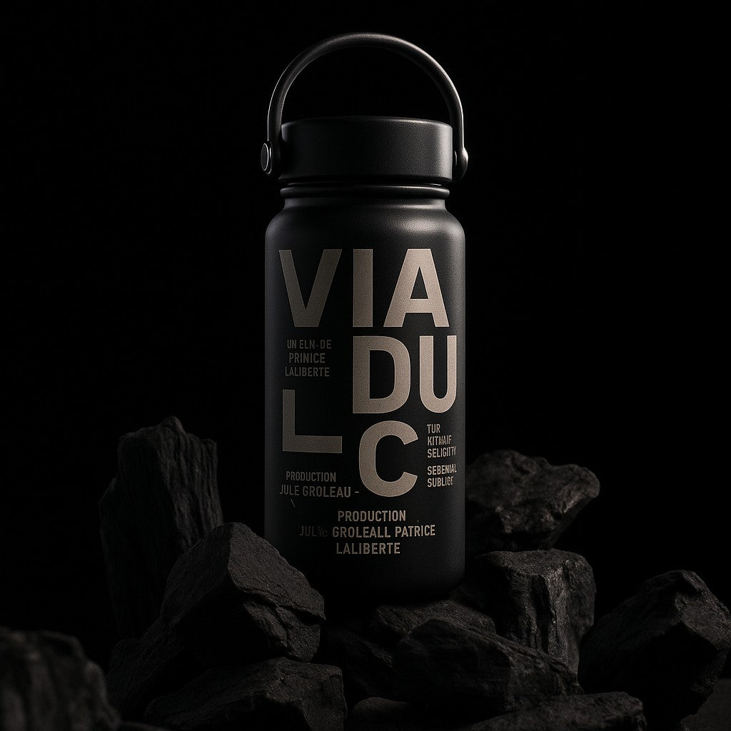 business logo water bottle with laser engraving