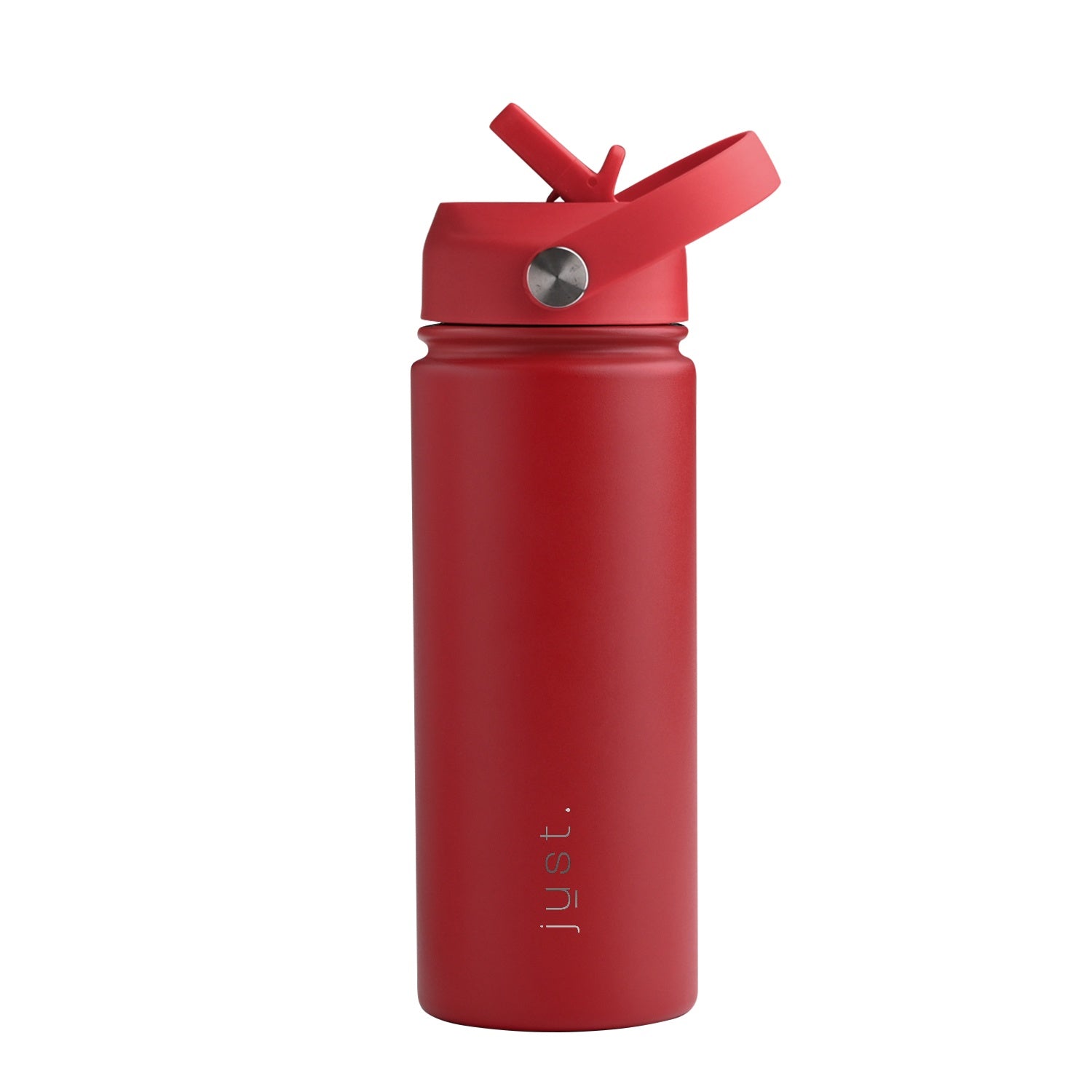 Red 550ml 18 oz custom stainless steel water bottle with straw lid and company logo – Just Bottle Pioneer