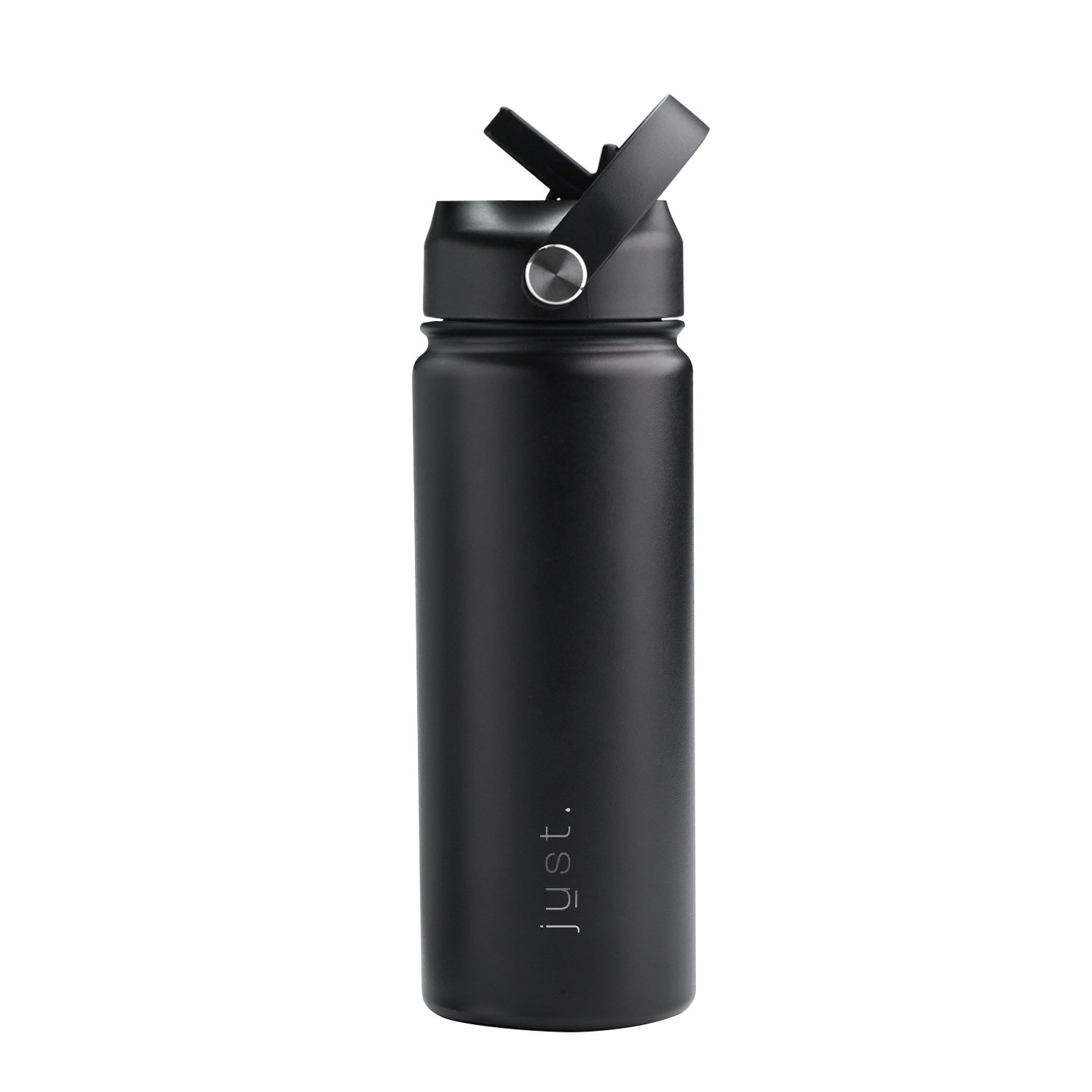 Black 550ml 18 oz custom stainless steel water bottle with straw lid and company logo – Just Bottle Pioneer