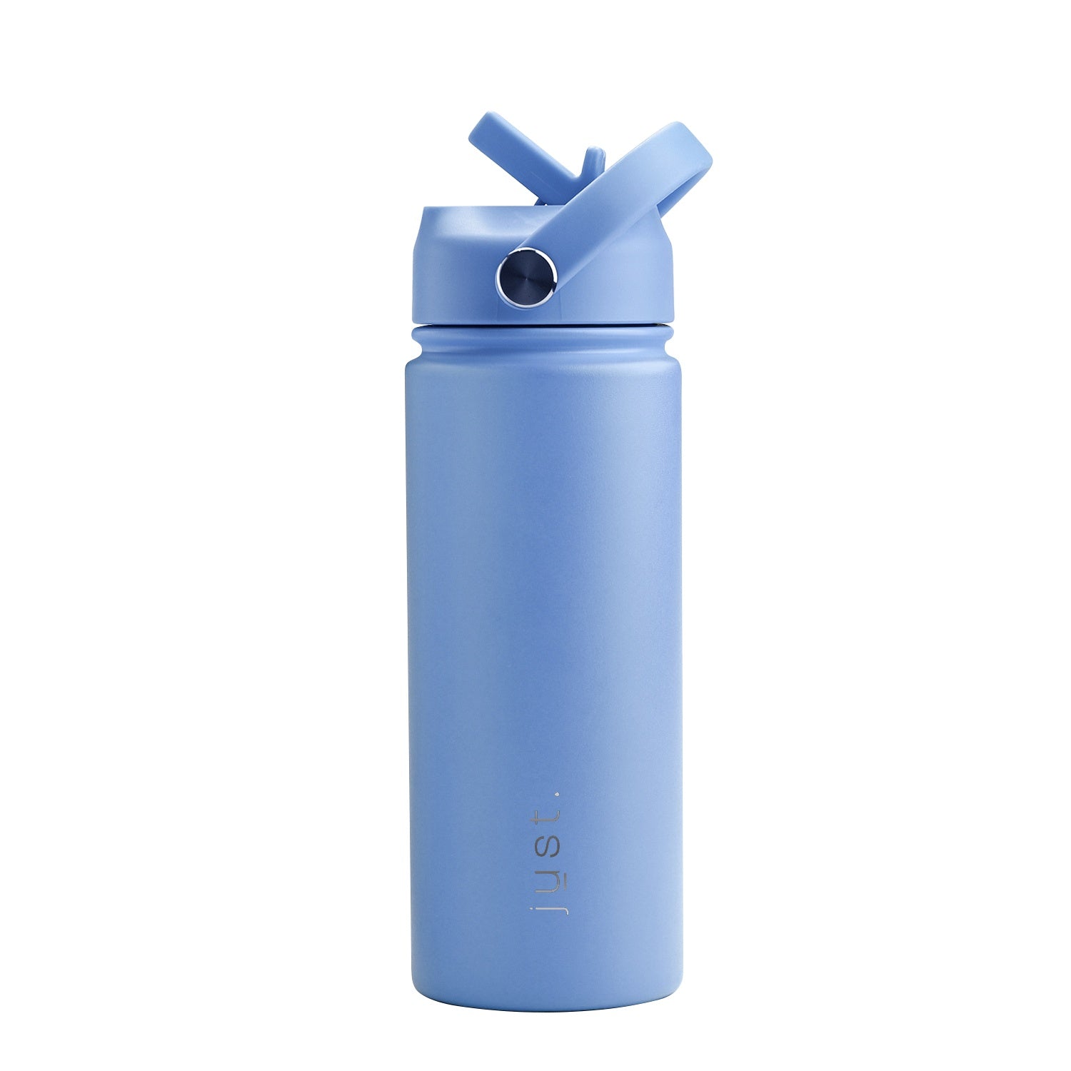 Light blue 550ml 18 oz custom stainless steel water bottle with straw lid and company logo – Just Bottle Pioneer
