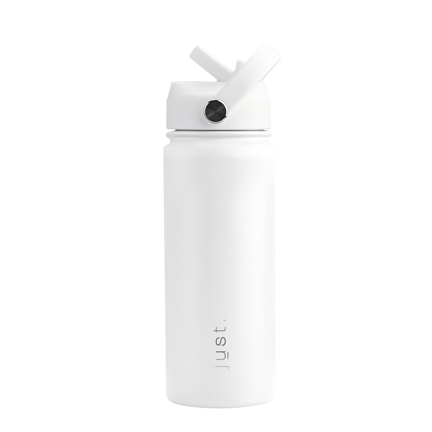 White 550ml 18 oz custom stainless steel water bottle with straw lid and company logo – Just Bottle Pioneer