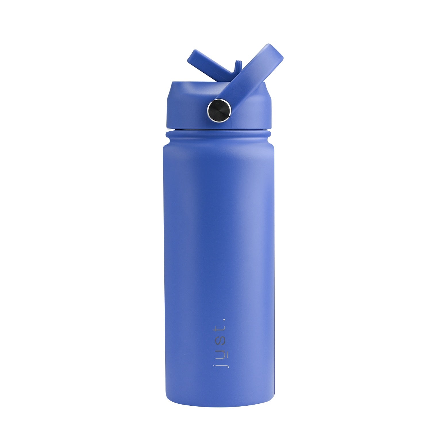 Bright blue 550ml 18 oz custom stainless steel water bottle with straw lid and company logo – Just Bottle Pioneer
