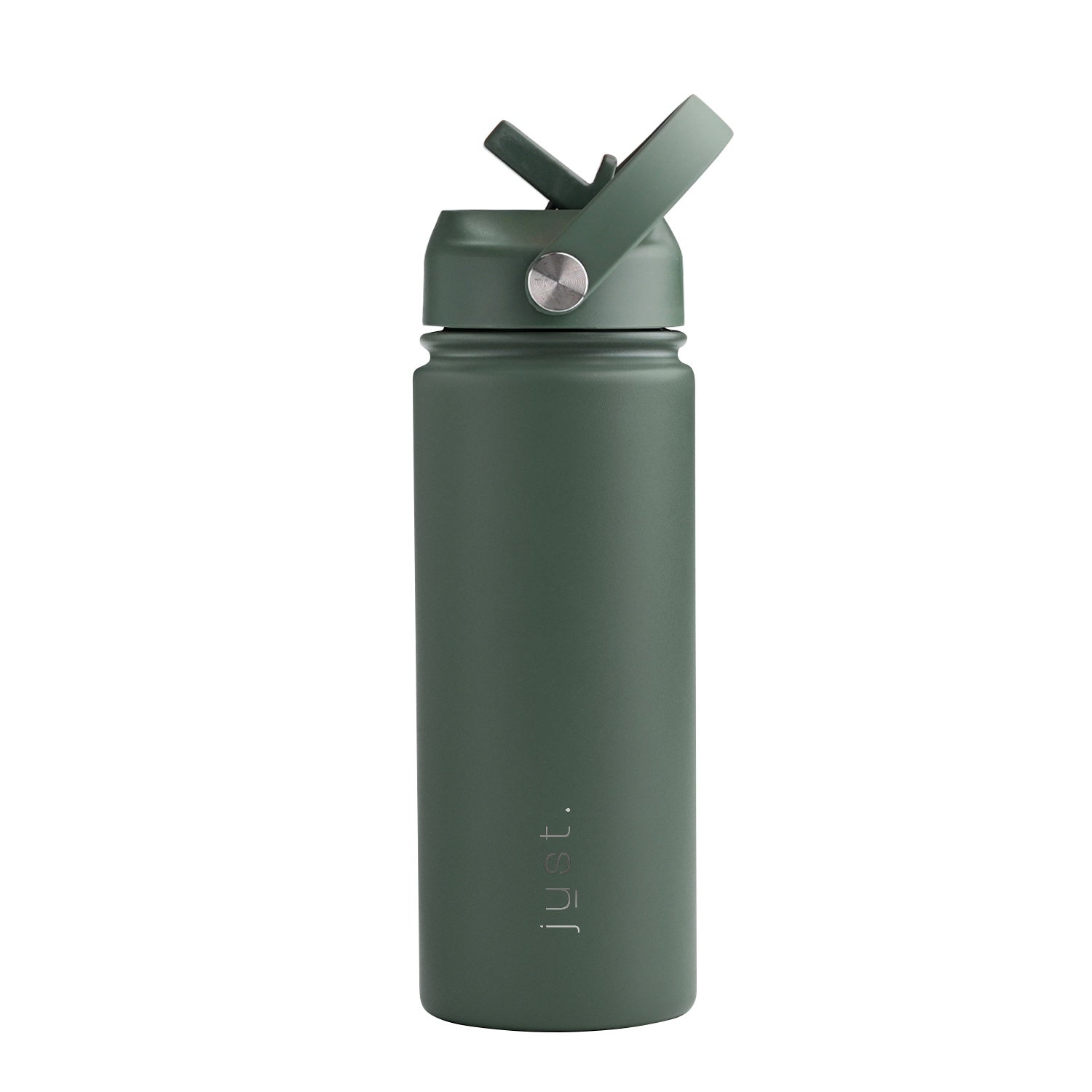 Dark green 550ml 18 oz custom stainless steel water bottle with straw lid and company logo – Just Bottle Pioneer