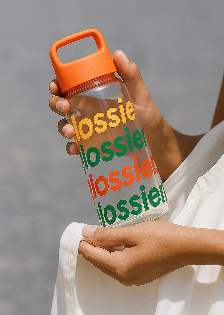 recycled plastic bottle with business logo wrap print