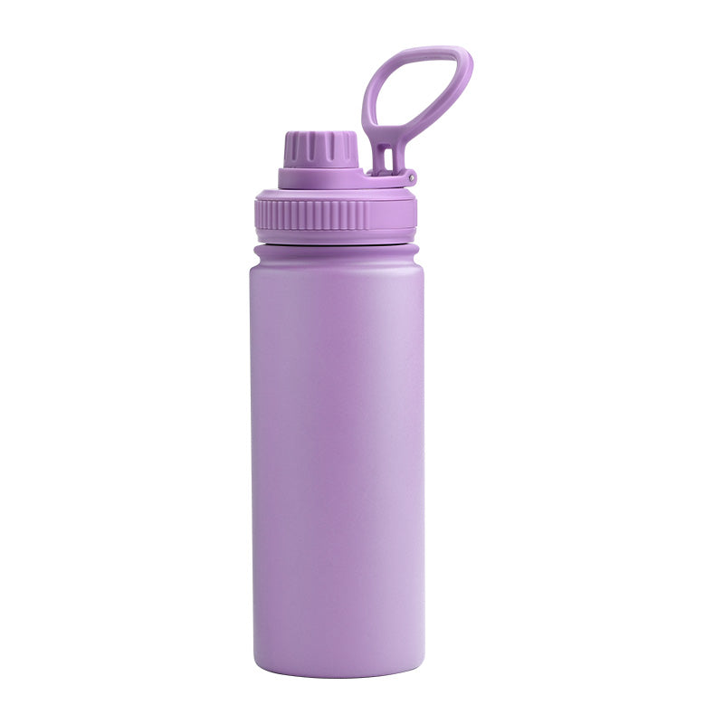 pink stainless steel bottle with business logo