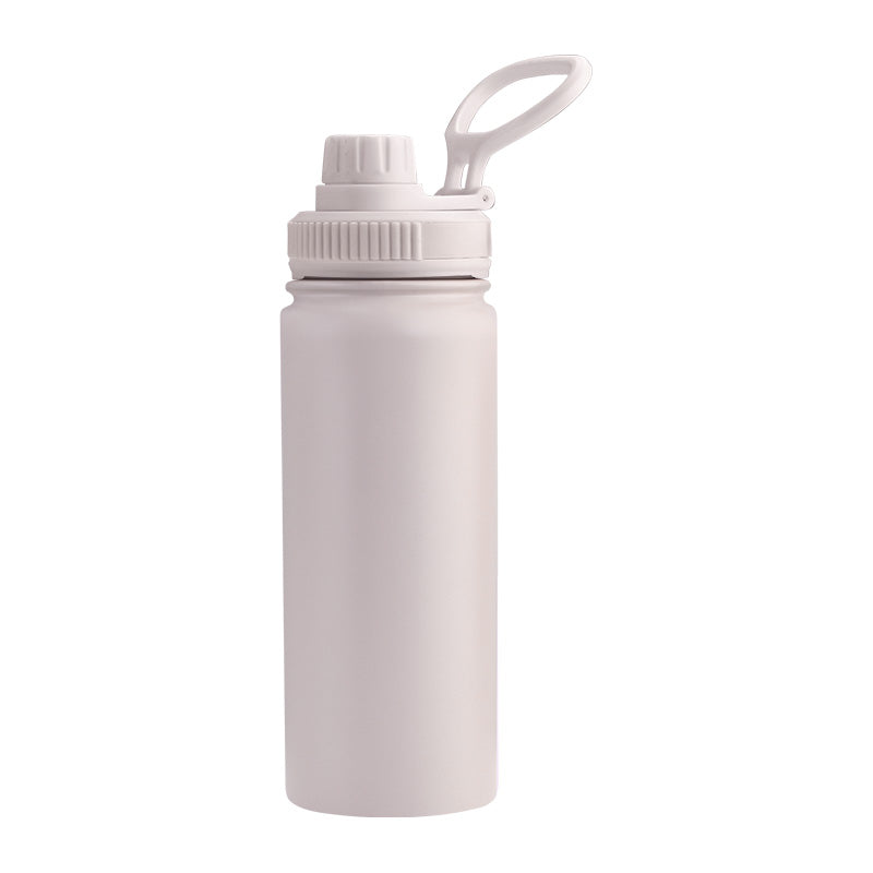 grey business logo water bottle