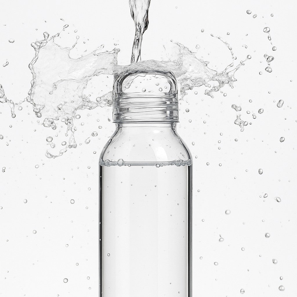 Glass reusable water bottle 500ml 16oz leakproof lid