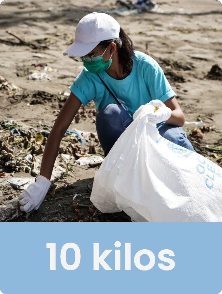 10 kilos of ocean cleanup