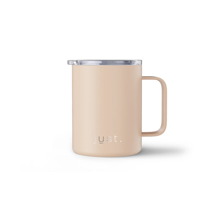 beige reusable mug