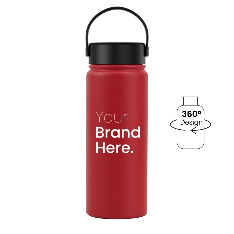 Red 550ml 18oz custom reusable water bottle
