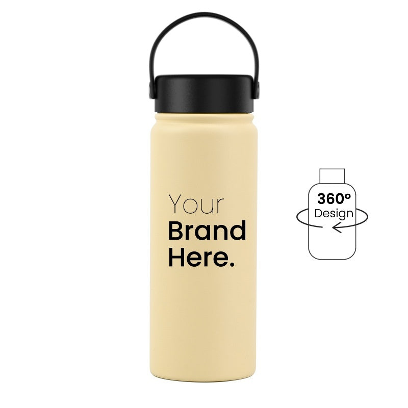Yellow 550ml 18oz custom reusable water bottle