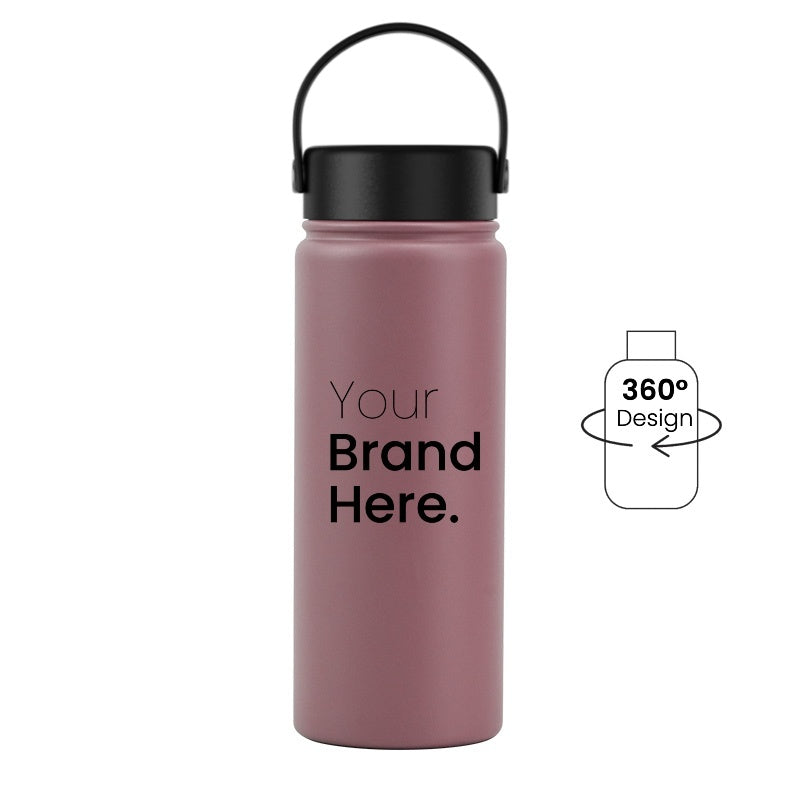 Brown 550ml 18oz custom reusable water bottle
