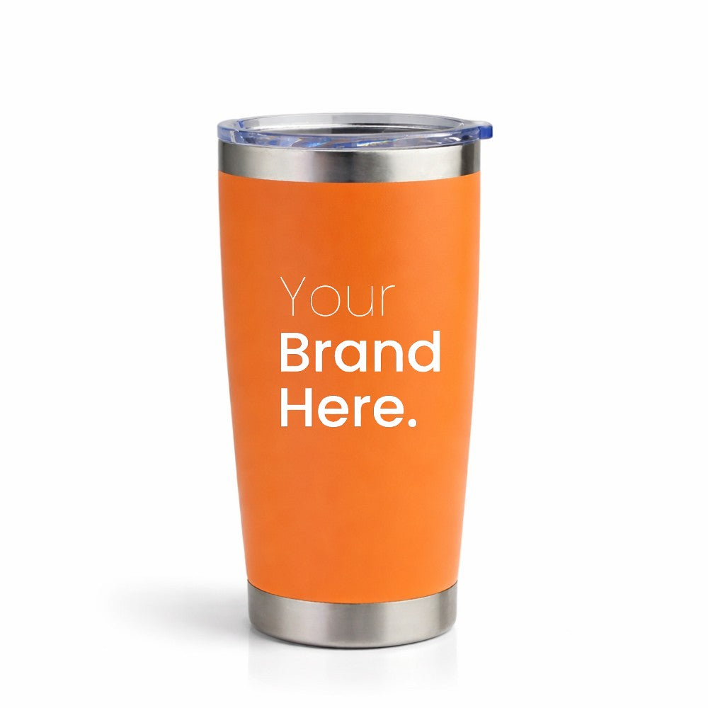 Orange custom 20oz Travel Tumbler with Logo