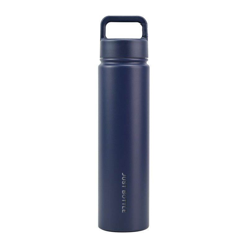 Metal water bottle with company logo in ocean blue - 750ml (25oz) - Just Bottle Tall Clipper Bottle 