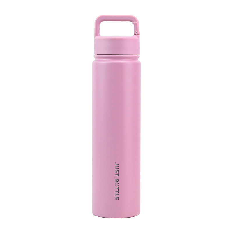 Metal water bottle with company logo in light pink - 750ml (25oz) - Just Bottle Tall Clipper Bottle 