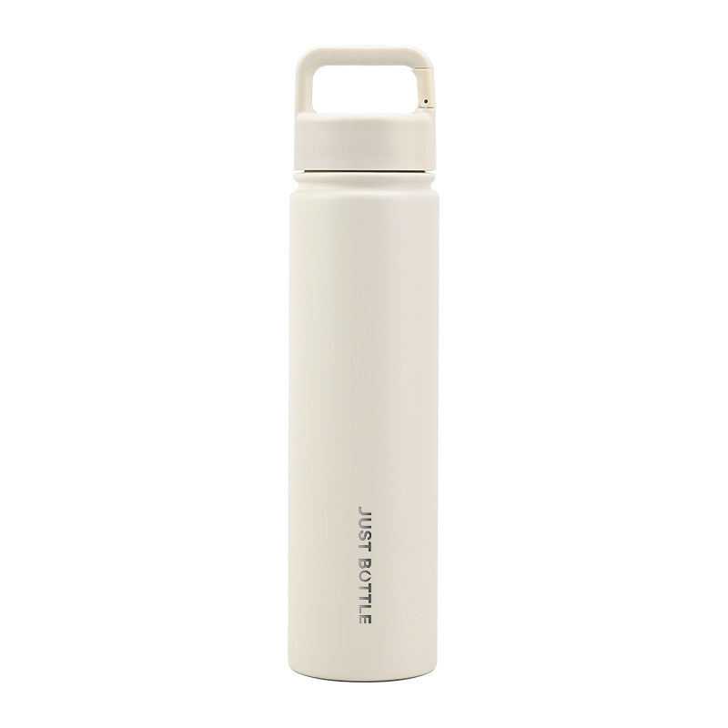 Metal water bottle with company logo in beige - 750ml (25oz) - Just Bottle Tall Clipper Bottle 