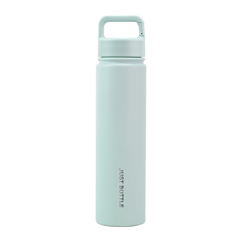 Metal water bottle with company logo in mint green - 750ml (25oz) - Just Bottle Tall Clipper Bottle 