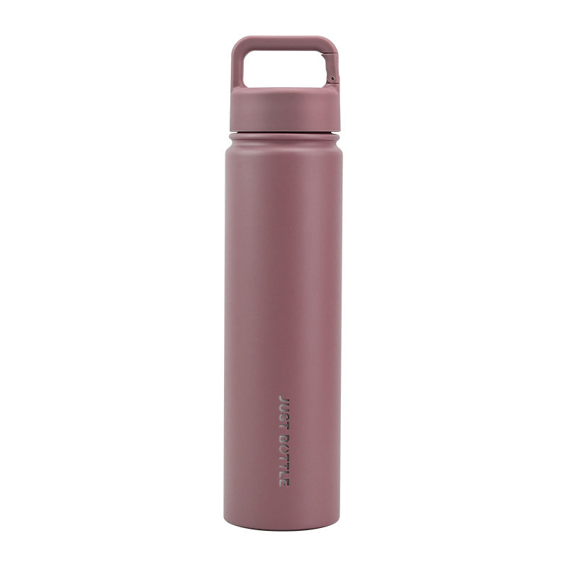 Metal water bottle with company logo in brown - 750ml (25oz) - Just Bottle Tall Clipper Bottle 
