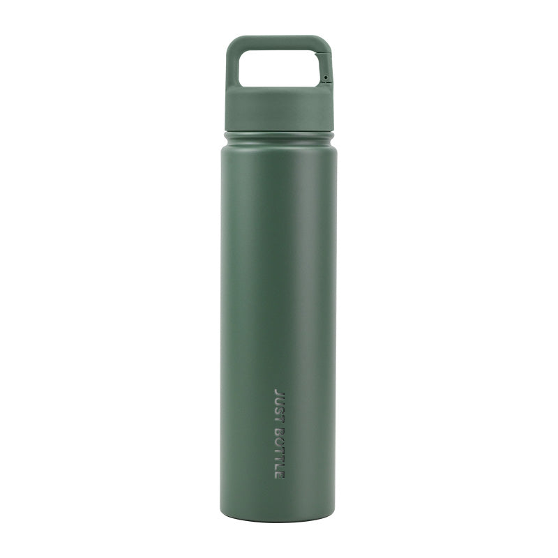 Metal water bottle with company logo in dark green - 750ml (25oz) - Just Bottle Tall Clipper Bottle 