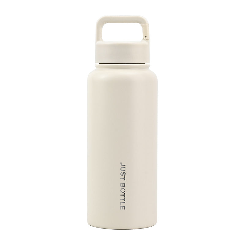 Beige Jumbo Clipper Bottle 950ml (32oz) – Custom Logo Water Bottle by Just Bottle